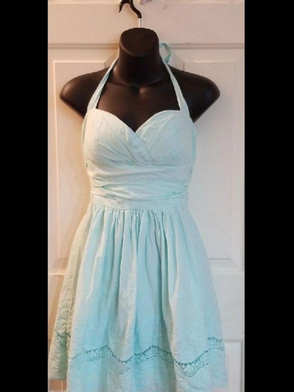 Women’s Halter Sundress in Light Aqua